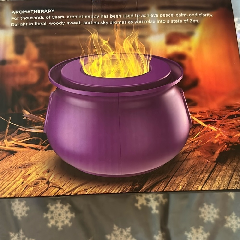 2024 New Mahli Flaming purple Cauldron Aroma Diffuser HTF TikTok Viral - Picture 2 of 5